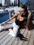 ELYNDI bodis su apvalia apdaila "SECOND SKIN" - JUODAS 9693